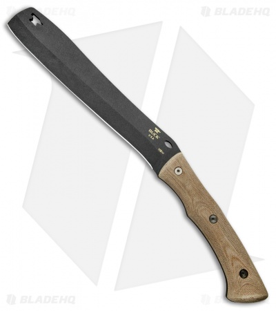 Buck Compadre Froe Chopper Natural Canvas Micarta (9.5" Black) 0108BRS1