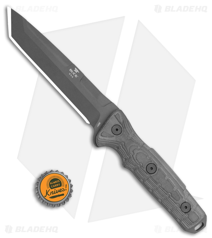 Buck GCK Fixed Blade Knife Tanto Gray (5.5" Gray) 0893BKS