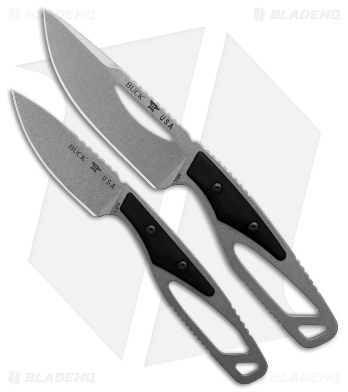 Buck Knives Paklite Field Kit Black Set of 2 Fixed Blades
