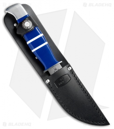 Buck Limited Edition Ranger Fixed Blade Knife Blue Lucite (3.6" Satin) 212BLSLE