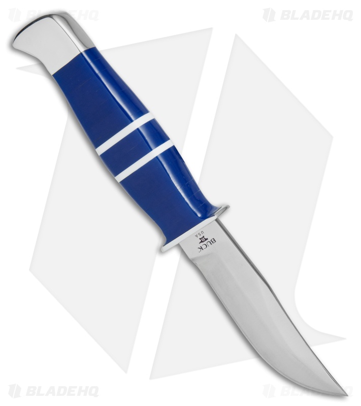 Buck Limited Edition Ranger Fixed Blade Knife Blue Lucite (3.6" Satin) 212BLSLE