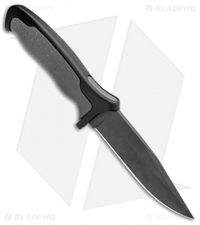 Buck Nighthawk Small Tactical Fixed Blade Knife Dynaflex (4.875" Black) 0655GYS