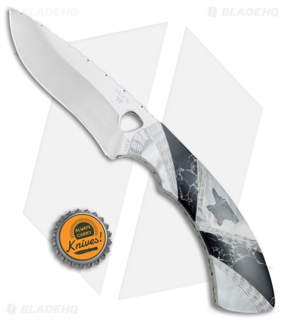 Buck Painted Pony Blacksmith L.E. Fixed Blade Knife (3.6" Mirror) 0536PESLE