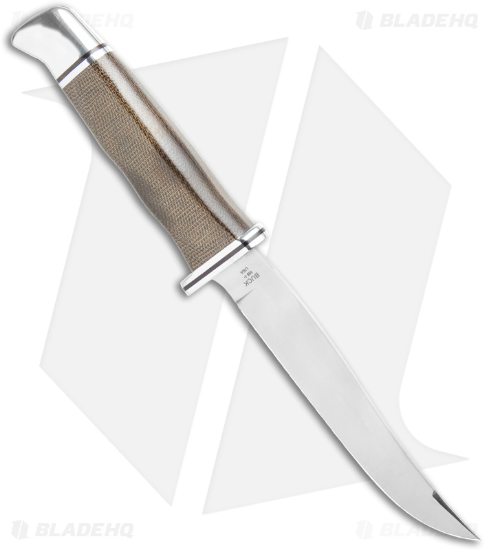 Buck Pathfinder Pro Fixed Blade Knife Green Micarta (5.00" Satin) 0105GRS1-B
