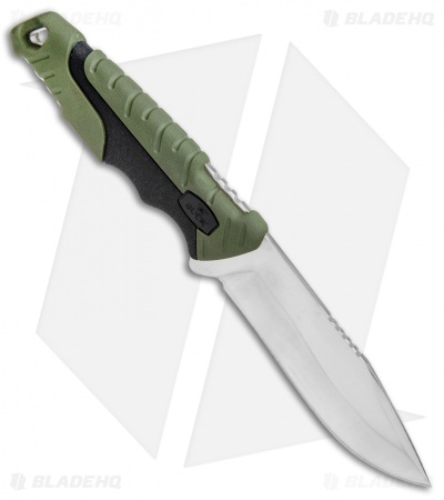 Buck Pursuit Large Fixed Blade Knife Green GFN (4.5" Satin) 0656GRS