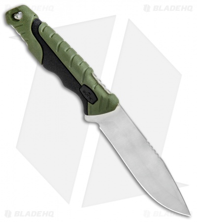 Buck Pursuit Small Fixed Blade Knife Green GFN (3.75" Satin) 0658GRS
