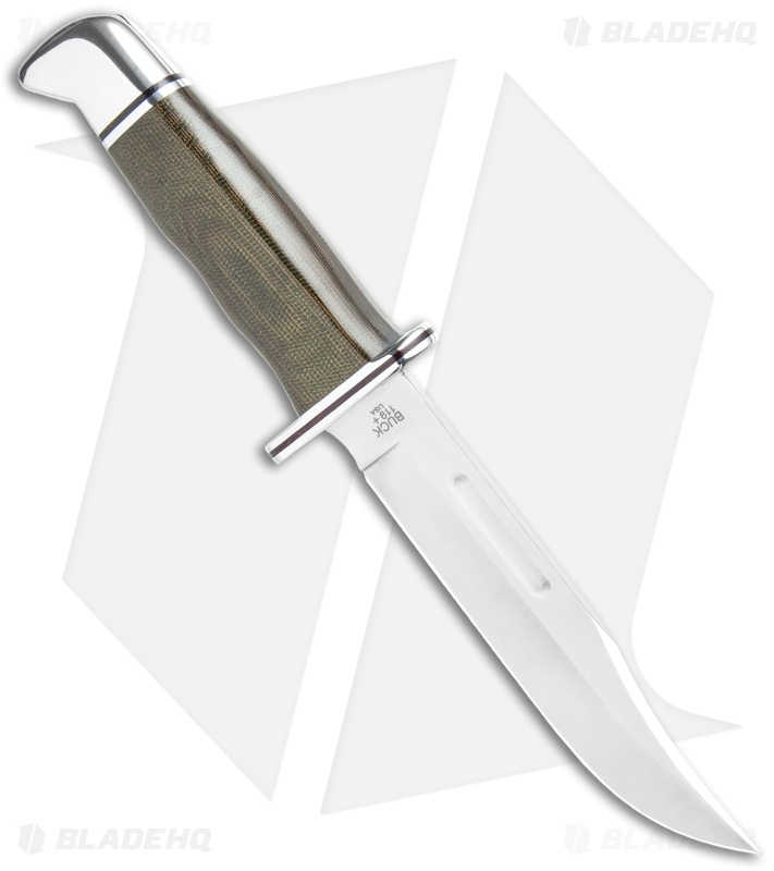 Buck 119 Special Pro Fixed Blade Knife Green Micarta (5.8" Satin) 0119GRS1-B