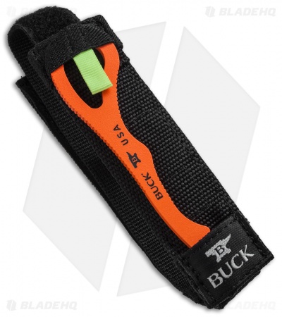 Buck 299 Strap Cutter Orange w/ Nylon Sheath 0299ORG-B