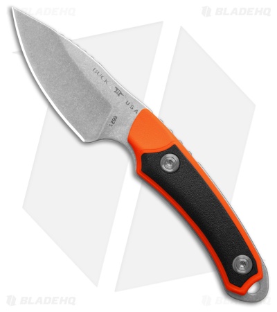 Buck 662 Alpha Scout Select Fixed Blade Knife Black/Orange Polymer (2.9" SW)