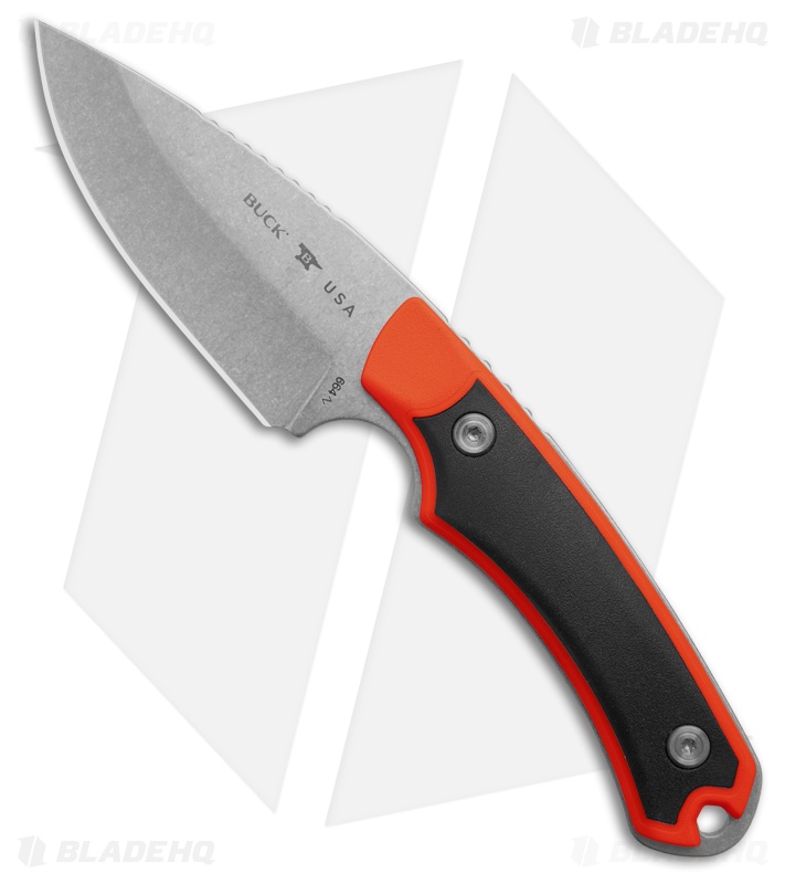 BUCK USA No.664BRS アルファーハンターリッチライト柄・S35VN Blade:94mm・全長；210mm・Leather Case・gift box Buck 664 Alpha Hunter Select Fixed Blade Knife at Swiss