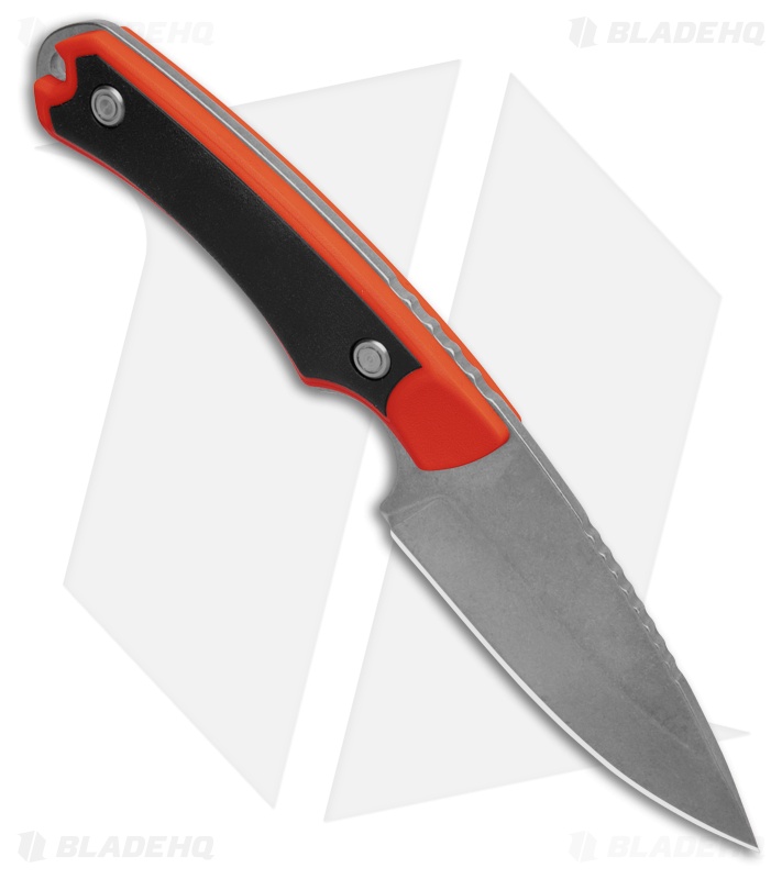 Buck 664 Alpha Hunter Select Fixed Blade Knife Black/Orange Polymer (3.6" SW)