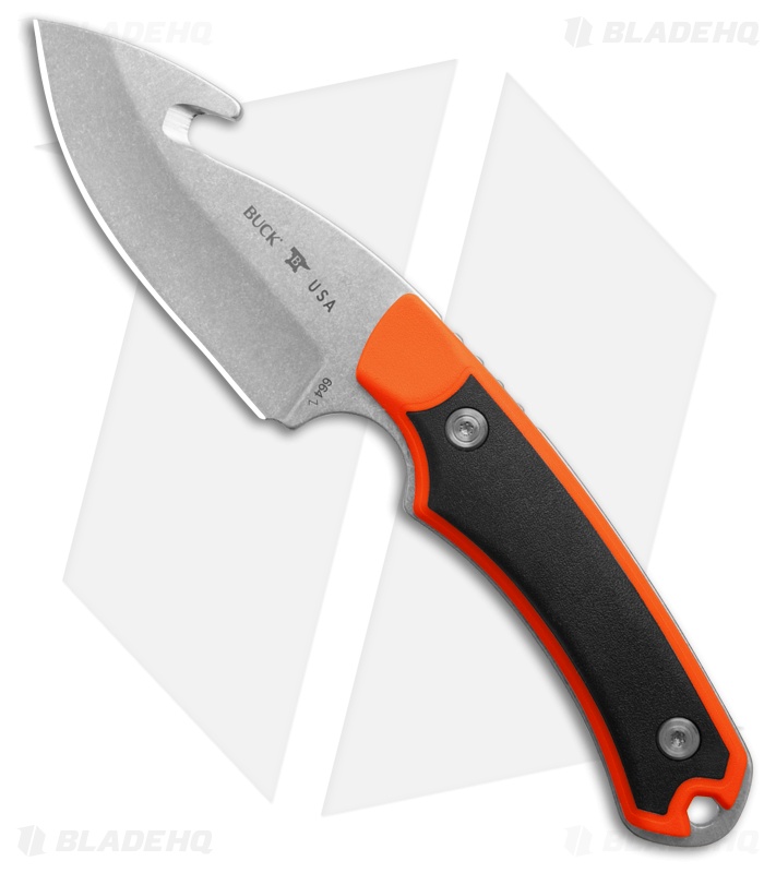 Buck 664 Alpha Hunter Select Guthook Knife Black/Orange