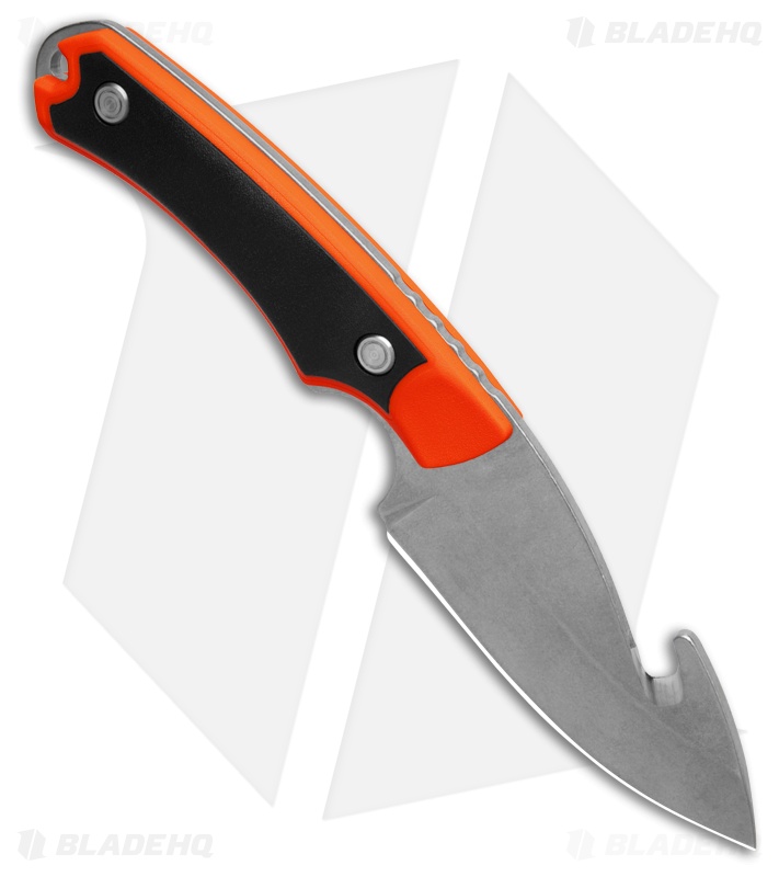 Buckキューはっちょう Buck 664 Alpha Hunter Select Guthook Knife Black/Orange