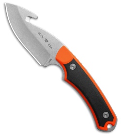 Buck 664 Alpha Hunter Select Guthook Knife Black/Orange Polymer (3.75" SW)