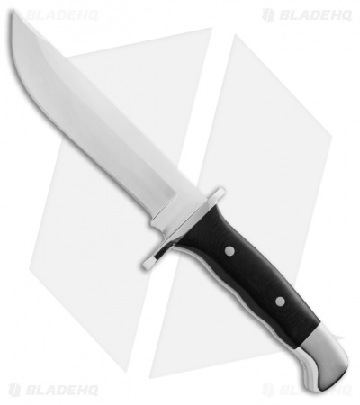 Buck Frontiersman Fixed Blade Knife Black Micarta (6.25" Satin) 0124BKSLE
