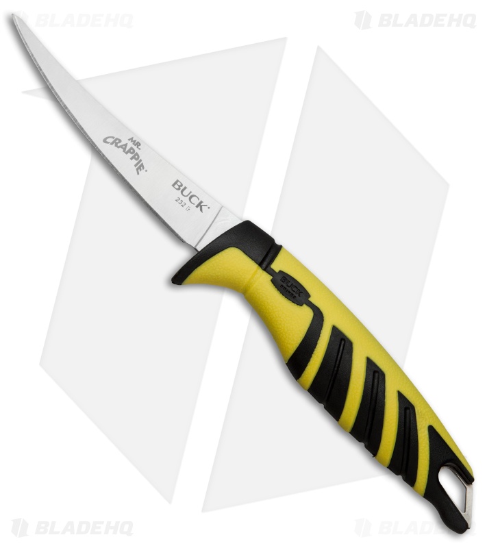 Buck Mr. Crappie Slab Shaver Fixed Blade Knife (4" Satin) 0232YWS