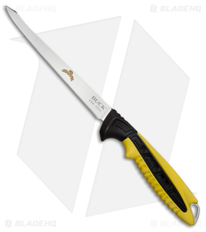 Buck Mr. Crappie Slab Slinger Fixed Blade Knife (6.5" Satin) 0033YWS-B