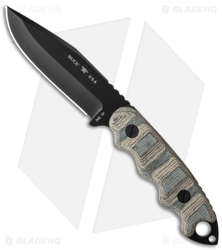 Buck MWG Matt Would Go Fixed Blade Knife (4" Black) 0245MCSMWG