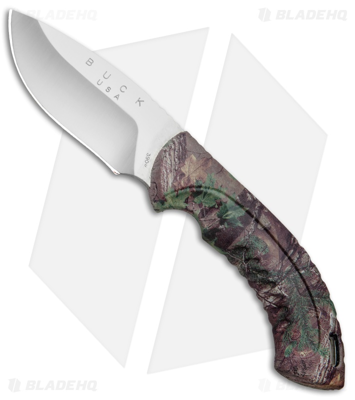 Buck Omni Hunter 10PT Fixed Blade Knife Realtree Green Camo (3.25" Satin)