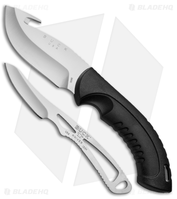 Buck Omni Hunter 12PT Guthook and Paklite Caper Fixed Blade Buck Omni Hunter 12PT Guthook and Paklite Caper Fixed Blade