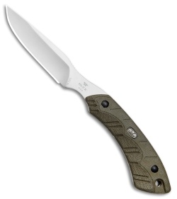 Buck 543 Open Season Caping Knife Fixed Blade OD Green Micarta (3.5" Satin) 