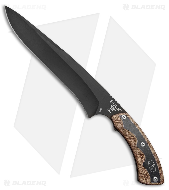 Buck Knives 535 Open Season Moose Hunter Fixed Blade Knife (7.5" Brown