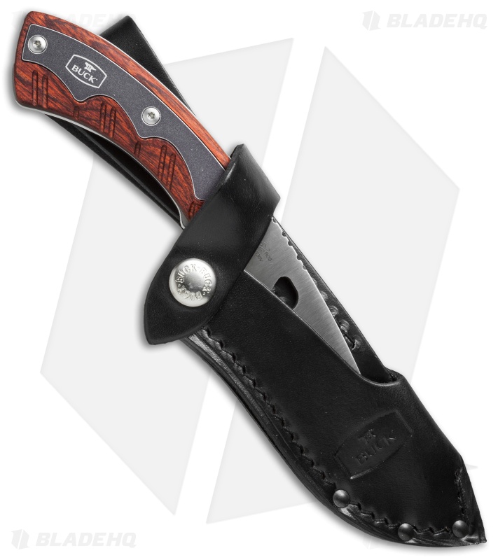Buck 537 Open Season Skinner Guthook Knife Dymondwood (4.5" Satin) 0537RWG