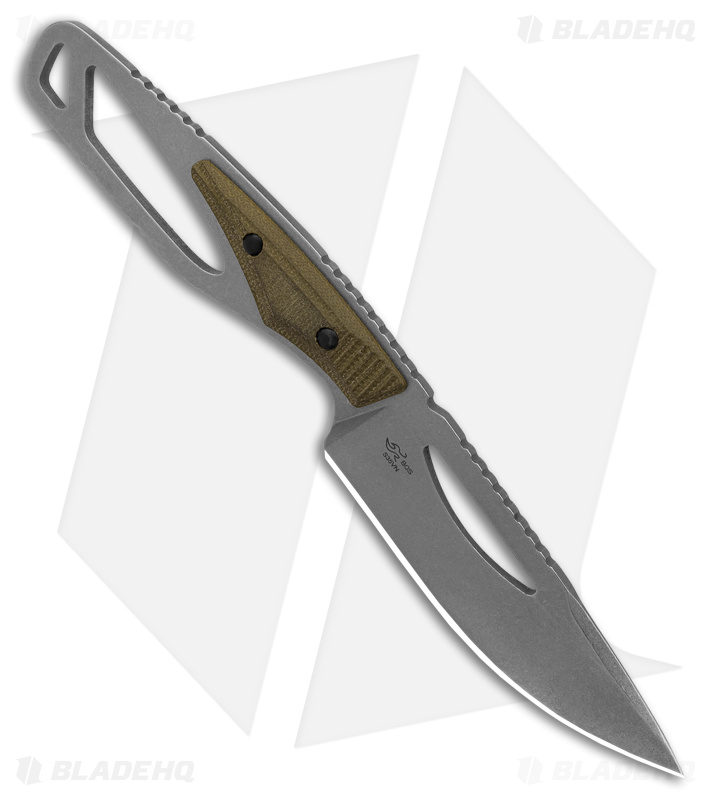 Buck Knives 631 Paklite 2.0 Field Pro Fixed Blade OD Green (4" Stonewash) 