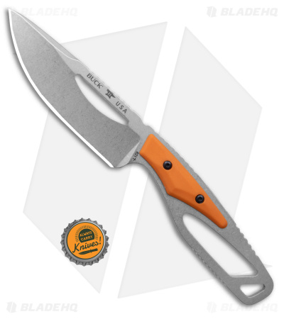 Buck Knives 631 Paklite 2.0 Field Select Fixed Blade Orange (4" Satin) 