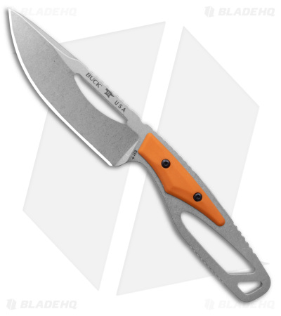 Buck Knives 631 Paklite 2.0 Field Select Fixed Blade Orange (4" Satin) 