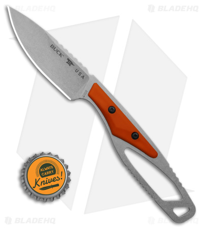Buck Knives 635 Paklite 2.0 Cape Select Fixed Blade Knife Orange (2.87" SW)