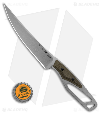 Buck Knives Paklite 2.0 Processor Pro Fixed Blade Knife OD Green (5.25" SW)