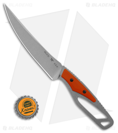 Buck Knives Paklite 2.0 Processor Select Fixed Blade Knife Orange (5.25" SW) 
