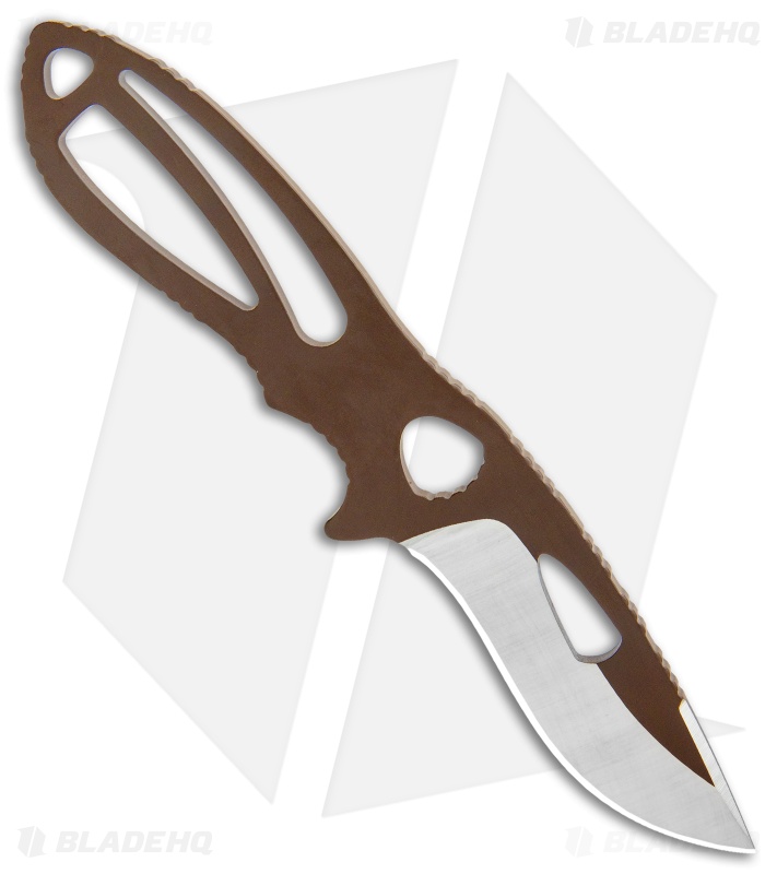 Buck PakLite Large Skinner Fixed Blade Knife Brown (3.5" Satin) 0141BRS