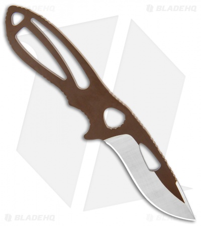 Buck PakLite Large Skinner Fixed Blade Knife Brown (3.5" Satin) 0141BRS