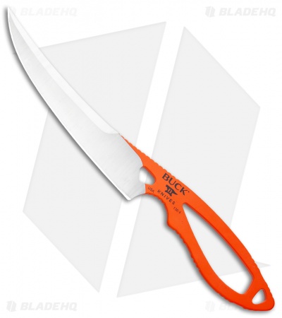 Buck PakLite Boning Fixed Blade Knife Orange (5.25" Satin) 0136ORS1
