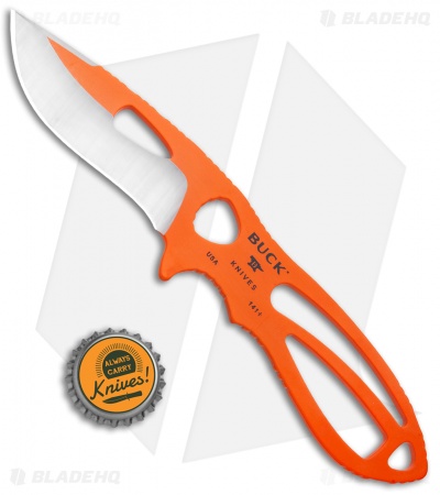 Buck PakLite Skinner Fixed Blade Knife Orange (3.5" Satin) 0141ORS1