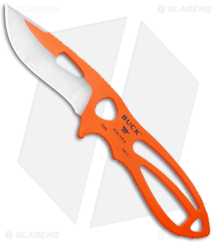 Buck PakLite Skinner Fixed Blade Knife Orange (3.5" Satin) 0141ORS1