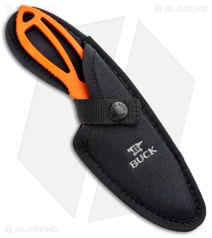 Buck PakLite Skinner Fixed Blade Knife Orange (3.5" Satin) 0141ORS1