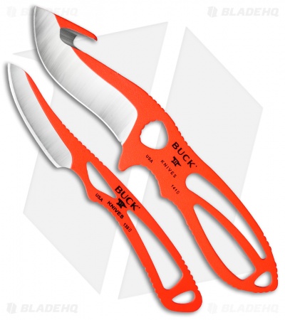 Buck PakLite Trophy Kit Guthook Skinner + Caper Knife Set (Orange) 0141ORGVP-B