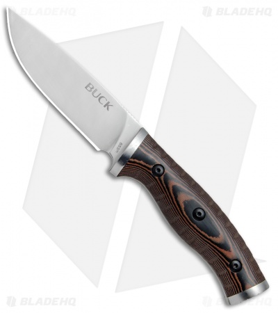 Buck Small Selkirk Fixed Blade Knife Micarta (3.875" Satin) 0853BRS