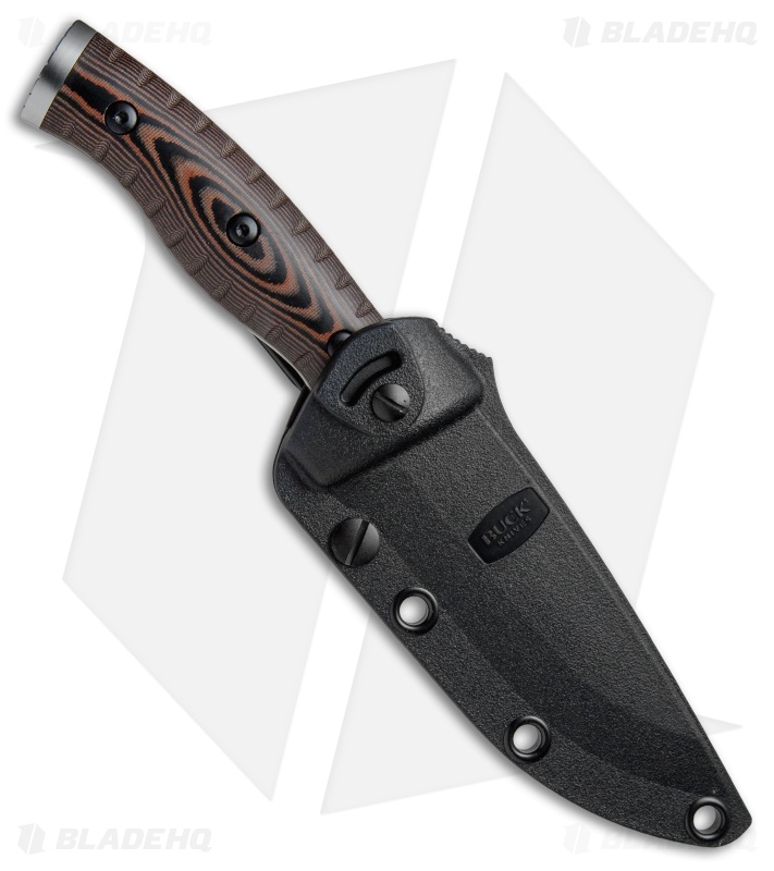 Buck Small Selkirk Fixed Blade Knife Micarta (3.875" Satin) 0853BRS