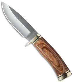 Buck Vanguard Fixed Blade Knife Walnut Dymondwood (4.25&quot; Satin) 0192BRS | 38623