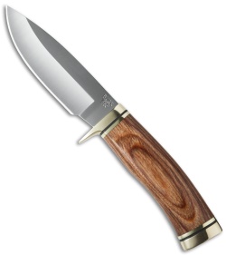 Buck Vanguard Fixed Blade Knife Walnut Dymondwood (4.25" Satin) 0192BRS