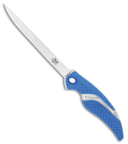 Camillus Cuda Flex Fillet Fixed Blade Knife Blue (5.875" Satin) 