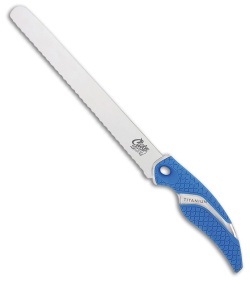 Camillus Cuda Chunk Fixed Blade Knife Blue (8.375" Bead Blast) 18830 