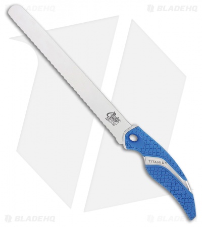 Camillus Cuda Chunk Fixed Blade Knife Blue (8.375" Bead Blast) 18830 