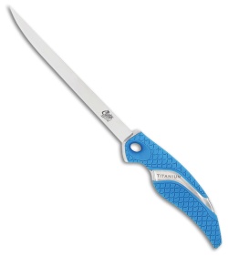 Camillus Cuda Fillet Fixed Blade Knife Blue (7" Bead Blast) 18124