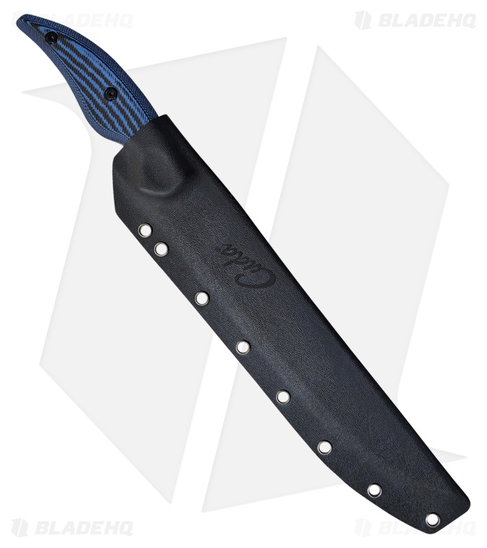 Camillus Cuda Professional Fillet Fixed Blade Knife Blue Micarta (10" Black)