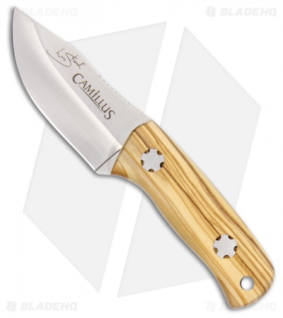 Camillus Les Stroud Valiente Fixed Blade Knife Olive Wood (4" Satin) 19110